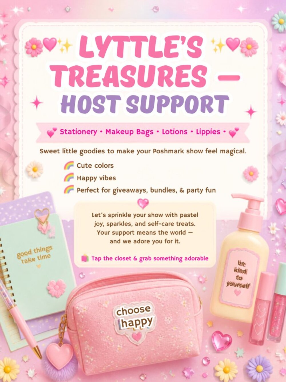 Host support items $5 STARTS